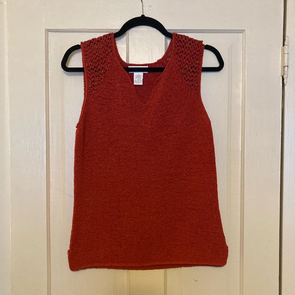 Worthington Red Knit Top